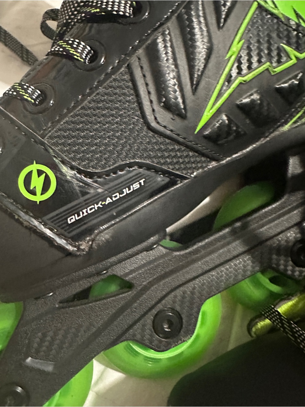 Mission Lil Ripper Adjustable Inline Skates Black & Green - Picture 7 of 7